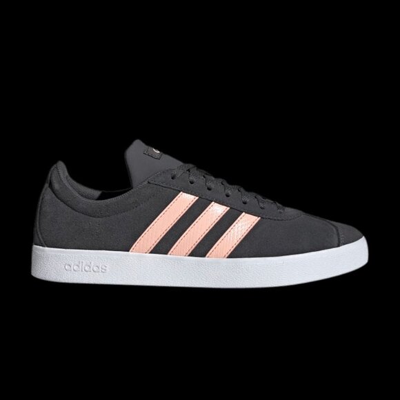 Brand New Adidas VL Court 2.0 Grey Glow Pink Size 7 - Picture 9 of 11